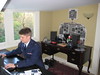Day One in Columbus Mississippi : Thomas shown at his (shared) house - upper level.  He had duty in the morning then spent the rest of day with us.